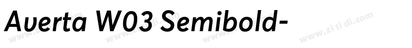 Averta W03 Semibold字体转换 Averta W03 Semibold字体转换